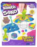 Set za igru Spin Master - Kinetic Sand, Kinetički pijesak Squish N Create - 1t