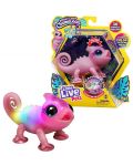 Interaktivna igračka Moose Little Live Pets - Kameleon, ružičasta - 3t