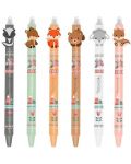 Brisiva kemijska olovka s gumicom Colorino - Little Foxes, asortiman - 1t