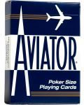 Igraće karte Aviator - Poker Standard index plava/crvena poleđina - 2t