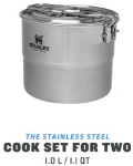 Set za kuhanje za kampiranje Stanley - The Stainless Steel, 1 l - 3t