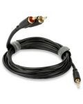 Kabel QED - Connect, 3.5 mm/Phono, 0.75 m, crni - 1t