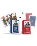 Igraće karte Cartamundi - Poker, Bridge, Rummy plava/crvena poleđina - 2t