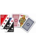 Karte za igranje Piatnik - Poker, Bridž, Canasta 1198, plava boja - 1t