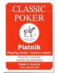 Karte za igranje Piatnik - Classic Poker, crvene - 1t