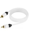 Kabel Real Cable - SUB-1, RCA, 3m, bijeli - 1t