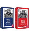 Igraće karte Cartamundi - Poker, Bridge, Rummy plava/crvena poleđina - 1t