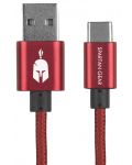 Kabel Spartan Gear – Type C USB 2.0, 2m, crveni - 1t