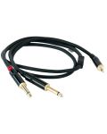 Kabel Master Audio - RCA381, 2x 6.3 mm/3.5 mm, 1m, crni - 1t
