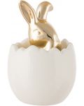 Keramički ukras ADS - Zec u jajetu, 8 cm - 1t