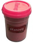 Kinetički pijesak Heroes – S figuricom na poklopcu, ružičasti, 200 g - 1t