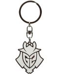 Privjesak za ključeve ABYstyle Esports: G2 - Samurai Logo - 1t