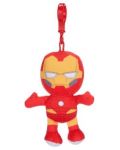 Privjesak za ključeve Whitehouse Leisure Marvel: Avengers - Iron Man (plišani), 13 cm - 1t
