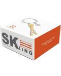 Privjesak za ključeve Metalmorphose - Ski with snowflake charm - 3t