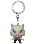 Privjesak za ključeve Funko Pocket POP! Animation: Demon Slayer - Inosuke Hashibira (With Swords) - 1t