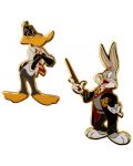 Set bedževa CineReplicas Animation: Looney Tunes - Bugs and Daffy at Hogwarts (WB 100th) - 1t