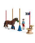 Set Schleich Farm World Horses – Natječanje u agilnosti s ponijem - 3t