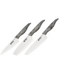 Set od 3 noža Samura - Inca, crno-bijela drška - 1t