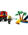Konstruktor LEGO City - Vatrogasno vozilo 4 x 4 sa čamcem za spašavanje (60412) - 4t