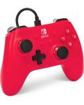 Kontroler PowerA - Enhanced, žičani, za Nintendo Switch, Raspberry Red - 2t
