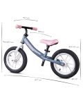 Bicikl za ravnotežu Cariboo - LEDventure, plavi/ružičasti - 8t