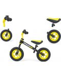 Bicikl za ravnotežu Milly Mally - Dragon Air, crno/žuti - 2t