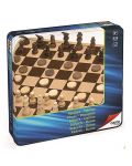 Set šaha i backgammona Cayro – 25.5 x 25.5 cm, u metalnoj kutiji - 1t