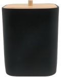 Kanta za kupaonicu Inter Ceramic - Нинел, 20 x 28 cm, crna/bambus - 1t