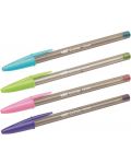 Set kemijskih olovaka u boji BIC Cristal - Fun, 1.6 mm, 4 boje - 2t