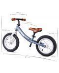 Bicikl za ravnotežu Cariboo - LEDventure, plavo/smeđi - 8t