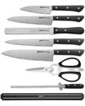 Set od 5 noževa Samura - Harakiri, crna drška - 2t