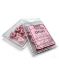 Set kockica Chessex Opaque Pastel - Pink/black, 10 komada - 1t