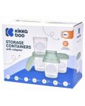 Spremnici za čuvanje majčinog mlijeka s adapterom KikkaBoo - Mint, 4 х 180 ml - 6t