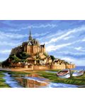 Komplet za slikanje po brojevima KSG Crafts - Mont Saint Michel, Francuska - 2t