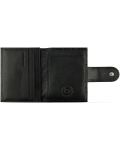 Kožna torbica za kreditne kartice ​ Bugatti Smart - Croco, RFID zaštita, crna - 3t