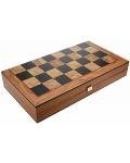 Set šaha i backgammona Manopoulos - Boja maslinastog drveta, 48 x 26 cm - 1t