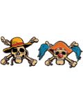 Set bedževa Cine Replicas Animation: One Piece - Luffy & Buggy Skulls - 1t