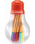 Set mini fineliner flomastera Stabilo Point 88 - Mini Colorful Ideas, u žarulji, 12 boja - 2t