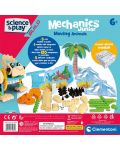 Konstrukcijski set Clementoni Mechanics Junior - Životinje, 120 dijelova - 2t