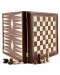Set šaha i backgammona Manopoulos - Boja oraha, 41 x 41 cm - 1t