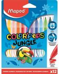 Set flomastera Maped Color Peps - Jungle, 12 boja - 1t