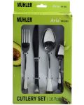 Set pribora za jelo Muhler - Aria MR-1601, 16 komada, srebrni - 2t