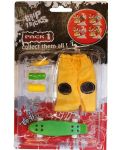 Set igračaka za prste Grip&Trick –  Penny Board, zeleni - 1t