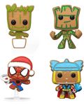 Set privjesaka za ključeve Funko Pocket POP! Marvel: Marvel - Happy Holidays Tree Box (Glows in the Dark) (Diamond Collection) - 2t