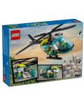 Konstrukcijski set LEGO City - Spasilački helikopter hitne pomoći (60405) - 2t