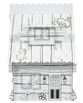 Dječji set GОТ - Šumska kućica sa životinjama za sastavljanje i bojanje - 3t