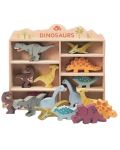 Set drvenih figurica Tender Leaf Toys - Dinosauri u stalku - 3t