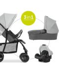 Kombinirana kolica 3 u 1 Hauck - Shopper SLX Trioset, Grey - 3t