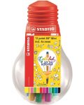 Set mini fineliner flomastera Stabilo Point 88 - Mini Colorful Ideas, u žarulji, 12 boja - 1t