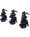 Set kipića Nemesis Now Adult: Cult Cuties - Three Wise Baphoboo, 13 cm - 2t